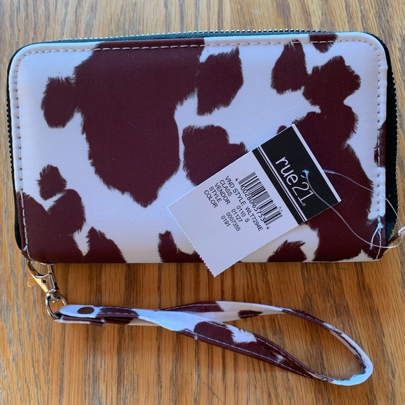 Rue21 Handbags - 3/$20 Cow-print Brown and White Wallet - New Rue 21